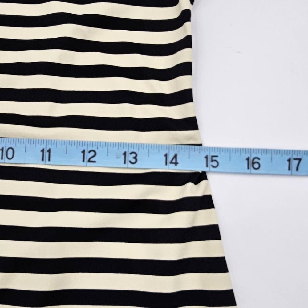 J. McLaughlin Striped 3/4 Sleeve Lynn Henley Mini Dress Catalina Cloth XS - Picture 5 of 6